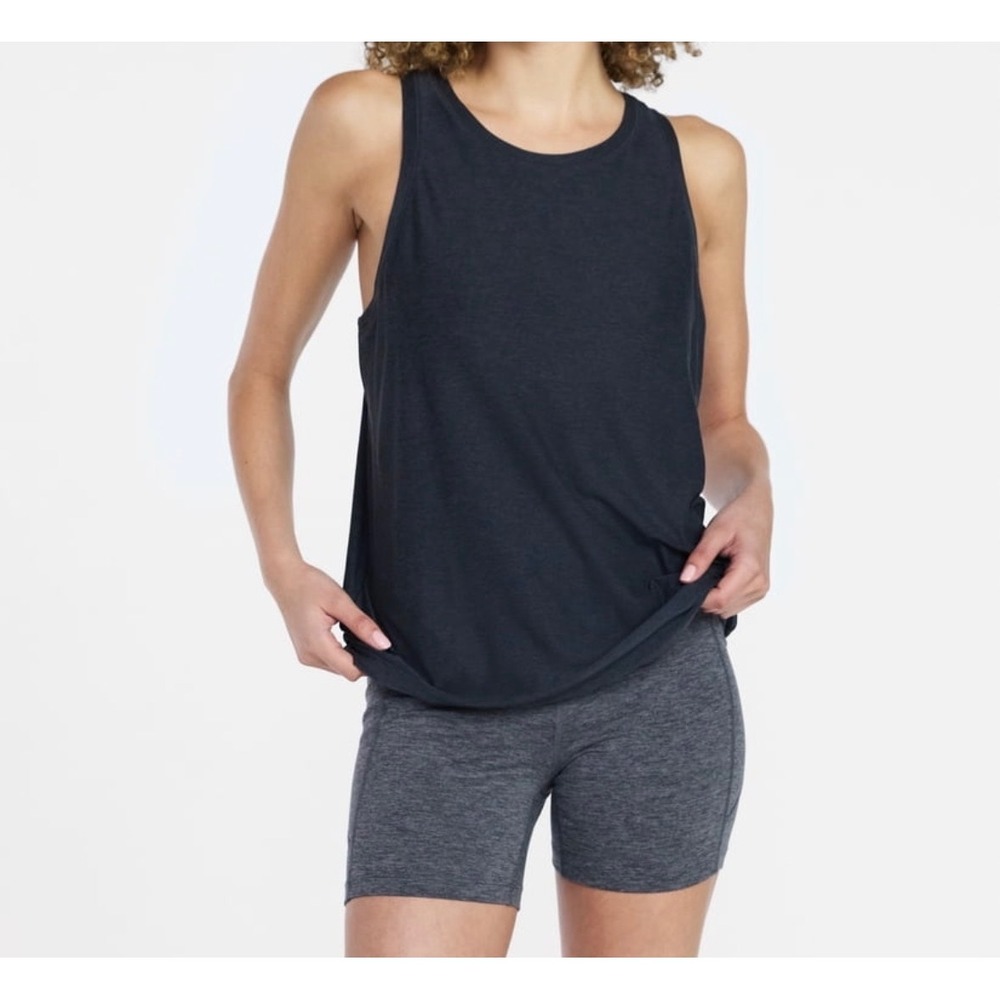 Athletic Works Tank Top Women S Charcoal Black ButterCore Moisture Wicking NEW